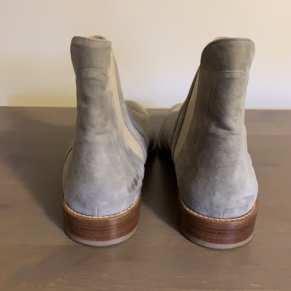 Panara Italy Grey Suede Ankle Booties - Women’s Size 37 - Picture 3 of 6